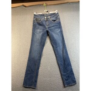 Royal Premium Womens Sz‎ 6 Denim Jeans Embellished Pockets Straight Leg
